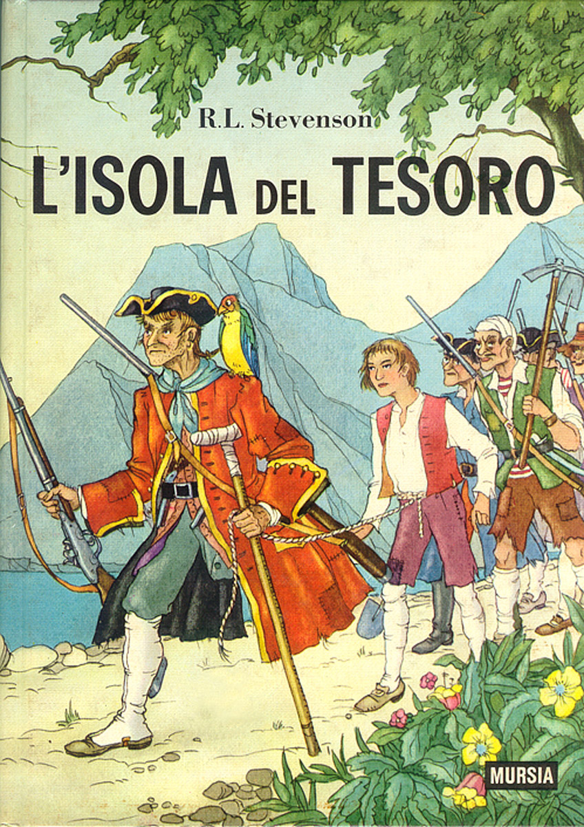 Copertina del libro dell'Isola del Tesoro comprato da Lucio per un po' d'ispirazione in più