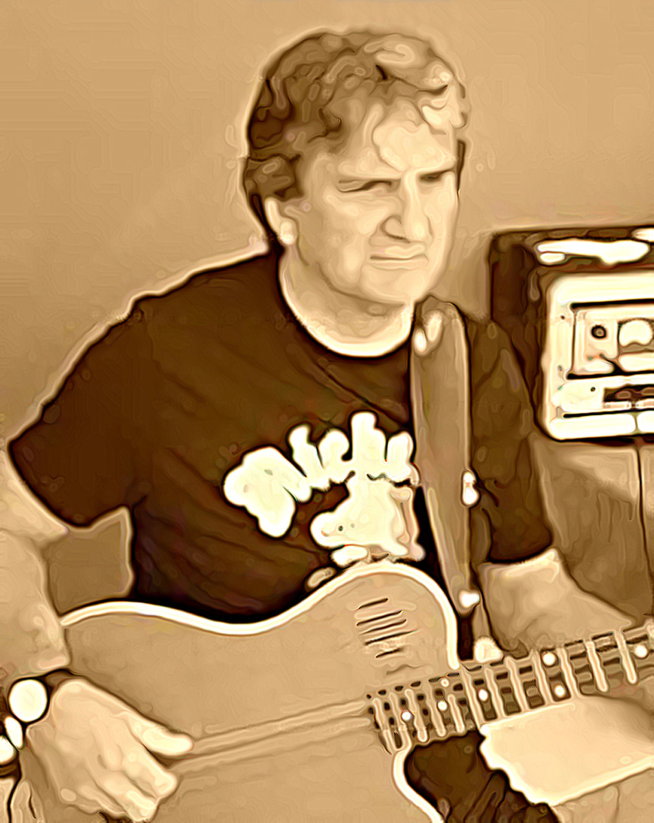 Mick in un acquerello digitale
